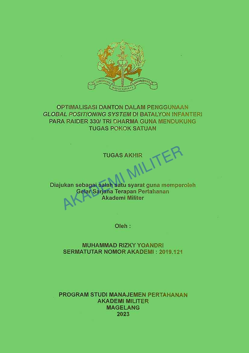 UPAYA KOMANDAN PELETON DALAM MENINGKATKAN DISIPLIN TEMPUR PRAJURIT GUNA MENDUKUNG KESIAPAN TUGAS OPERASI YONIF RAIDE 323/BP